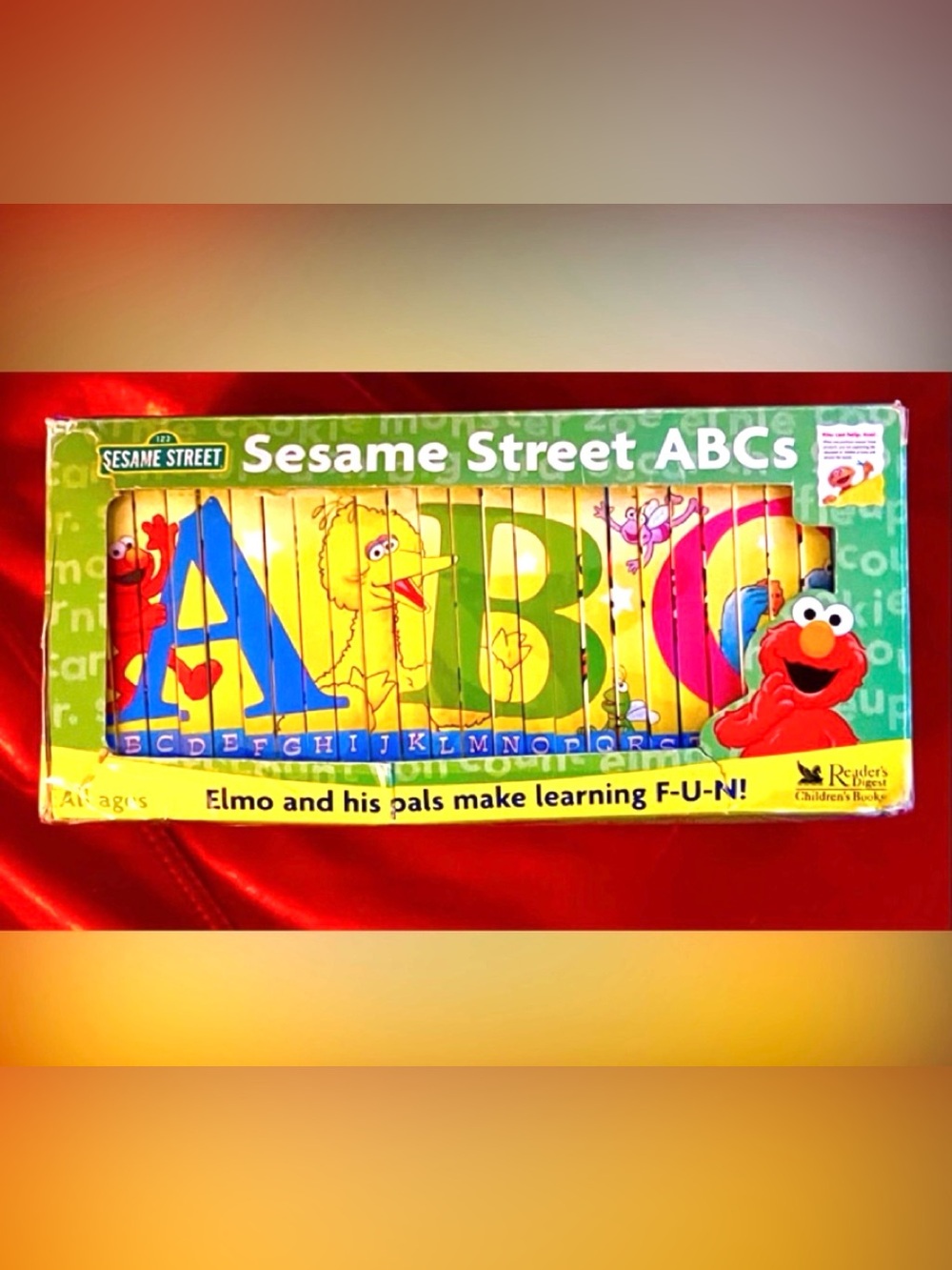 SESAME STREET ABCs 26 Interlocking Alphabet Board Books Complete Set &…